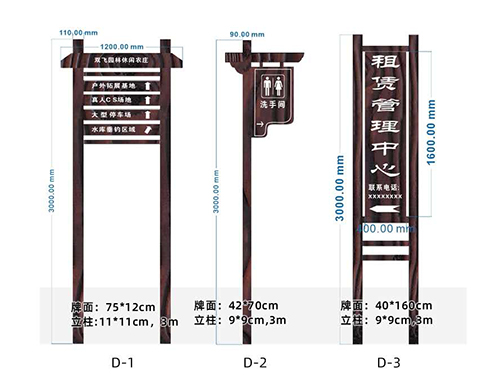 乡村指示牌